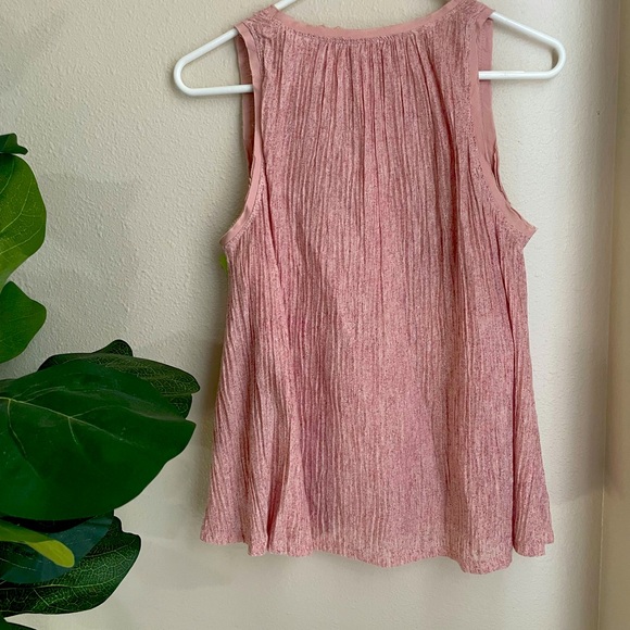 Anthropologie Meadow Rue Pink Tank Size XS - Picture 4 of 5